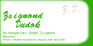 zsigmond dudok business card